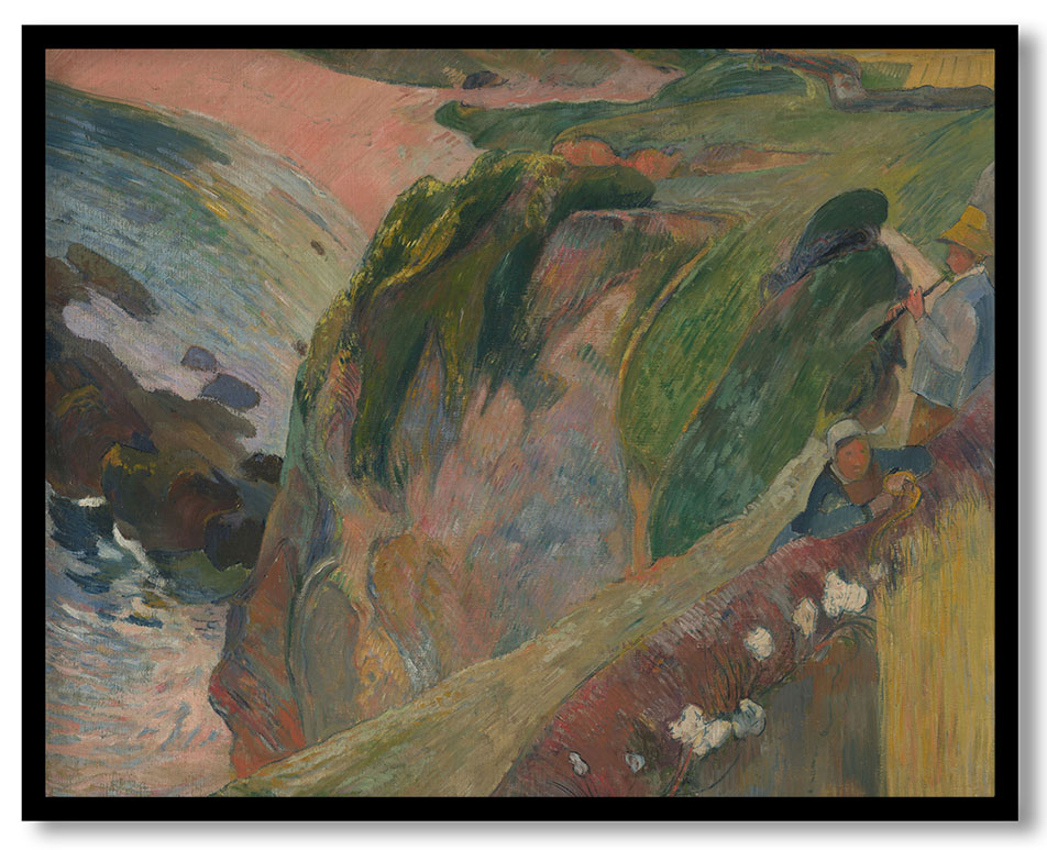 The Flageolet Player on the Cliff by Paul Gauguin (1889)