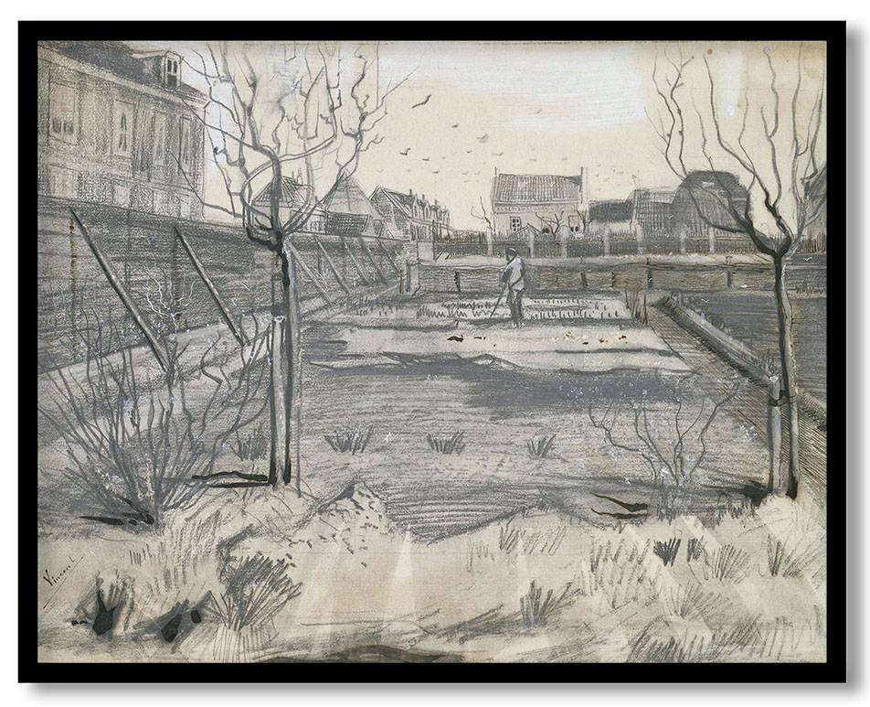 Bloemkwekerij van Pierre van de Putte aan de Schenkweg te Den Haag by Vincent van Gogh (1882-03)