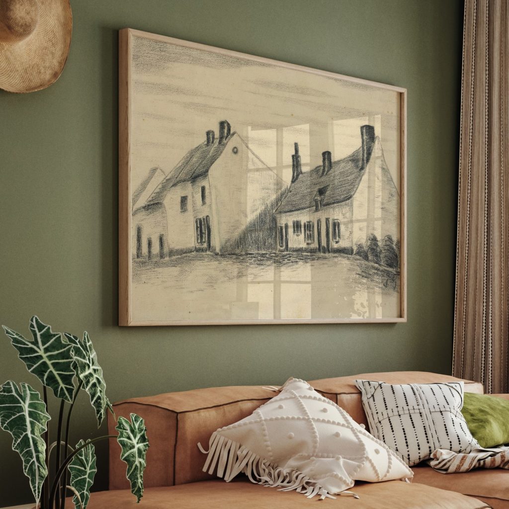 The Zandmennik House by Vincent van Gogh (c. 1879-1880)