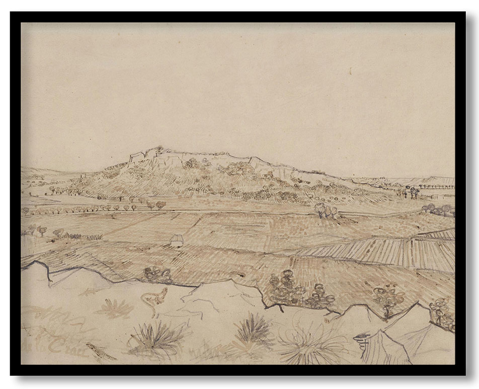 Vue de la Crau (The Plain of La Crau) by Vincent van Gogh (1888)