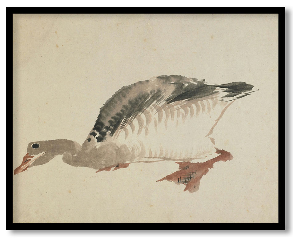 Goose by Katsushika Hokusai (1760-1849)