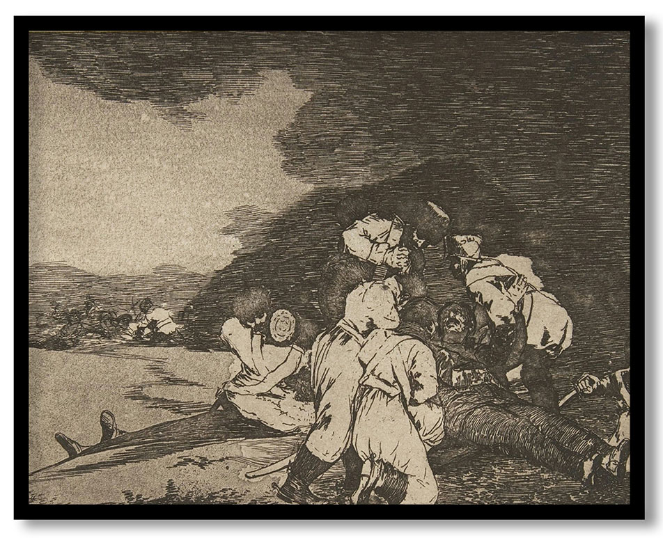 Plate 6 from 'The Disasters of War' (Los Desastres de la Guerra): 'It serves you right.' (Bien te se está.) by Francisco Goya (1810 (published 1863))