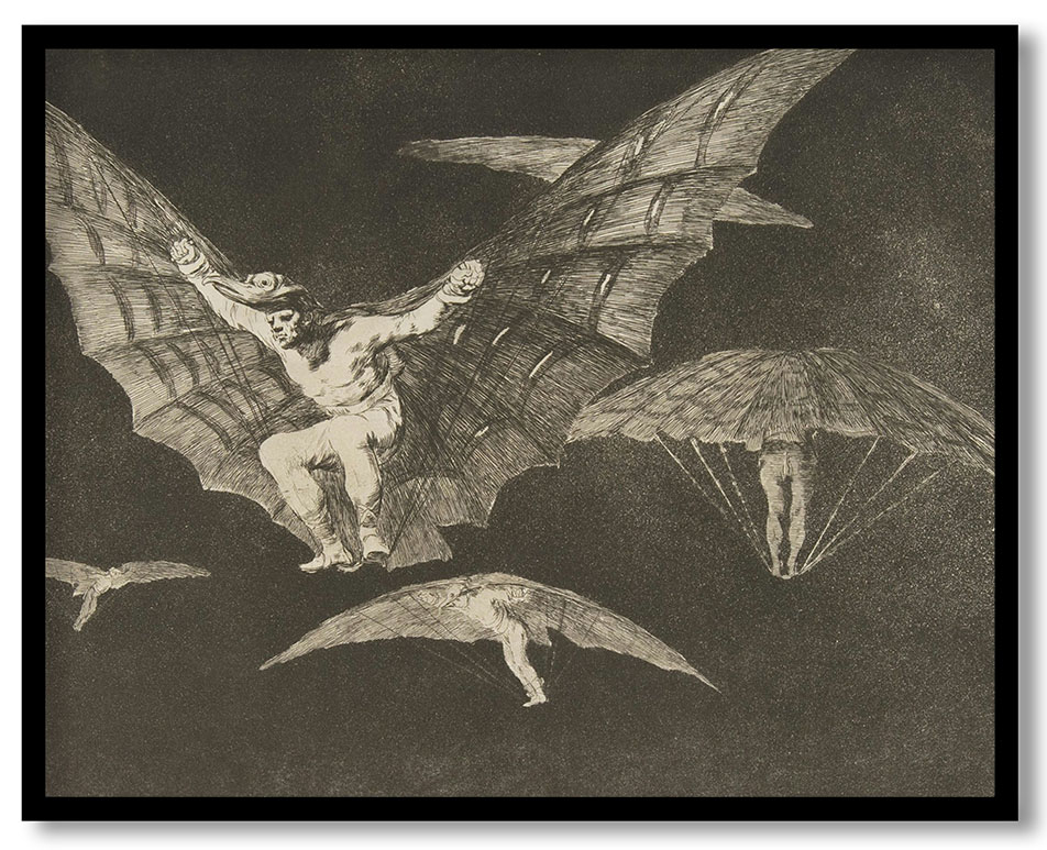 Plate 13 from the 'Disparates': A Way of Flying by Francisco Goya (ca.1816-23 (published 1864))