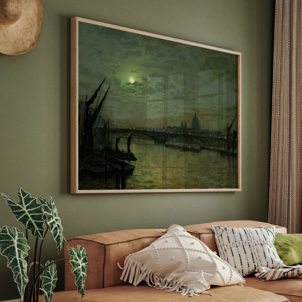 The Thames and Southwark Bridge by John Atkinson Grimshaw (1884)