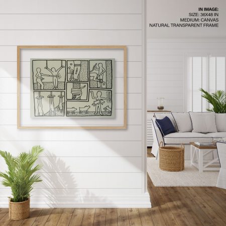 Hampton,Style,Living,Room,Interior,With,Frame,Mockup,,3d,Render