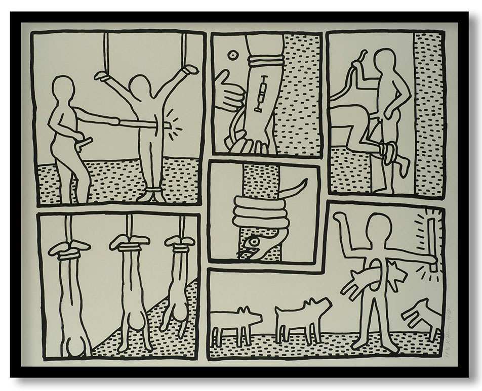 The Blueprint Drawings #233 by Keith Haring (1990)