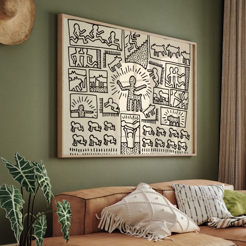 The Blueprint Drawings #242 by Keith Haring (1990)