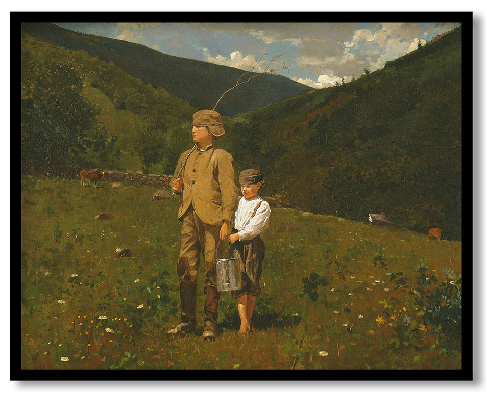 Crossing the Pasture by Winslow Homer (1871-1872)