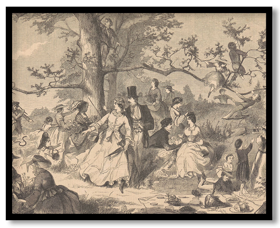 Picnicking in the Woods by Winslow Homer (1858)