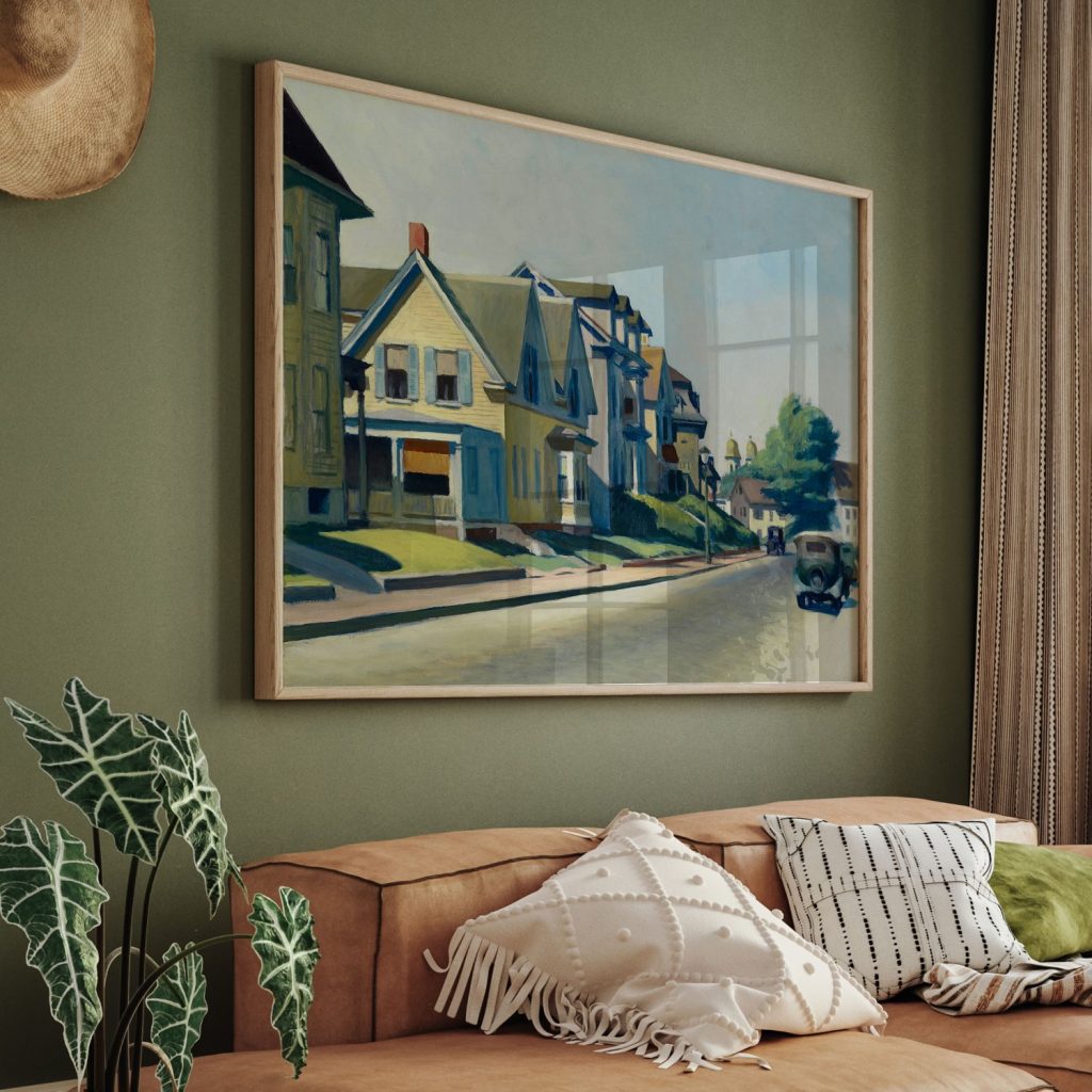 Sun on Prospect Street (Gloucester, Massachusetts) by Edward Hopper (1934)