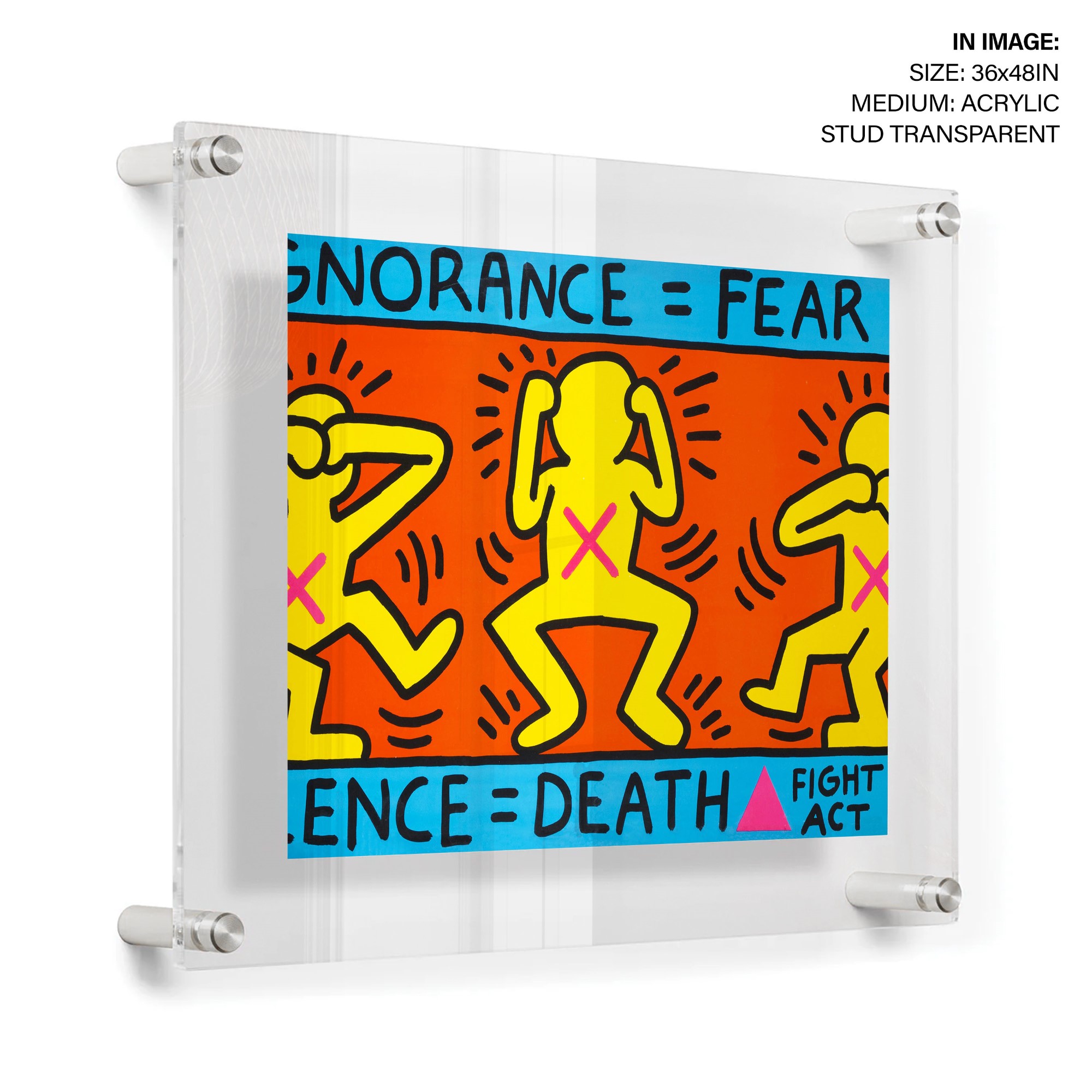 Igonorance=Fear. Silence=Death by Keith Haring - BestOfBharat