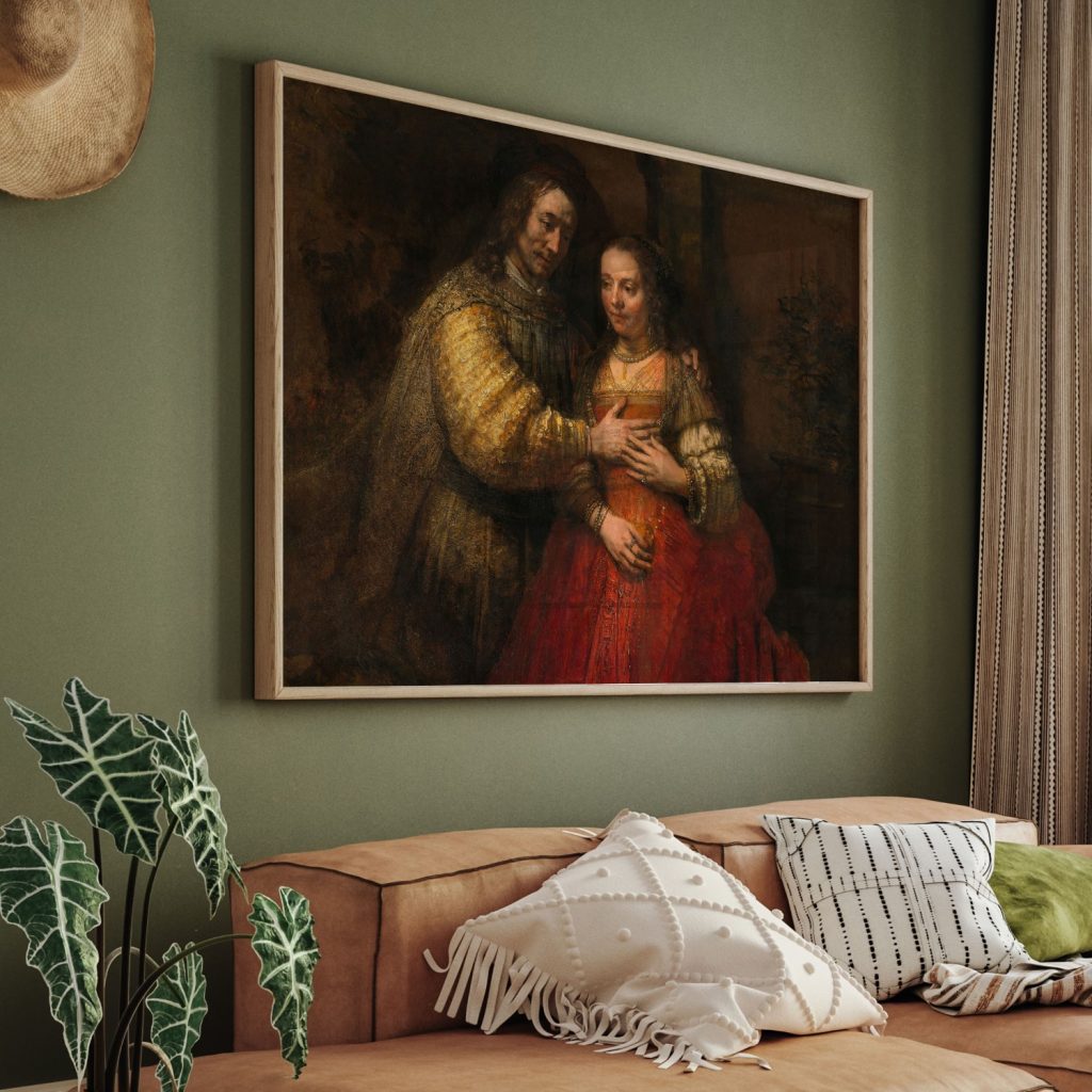 Isaac and Rebecca, known as 'The Jewish Bride' by Rembrandt van Rijn (Around 1665-Around 1669)