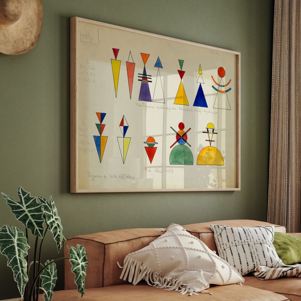 Figurinen zu Bild XVI. Kiew (Figurines pour Paiting XVI. Kiev) by Wassily Kandinsky (1928)