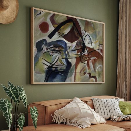Mit dem schwarzen Bogen (Picture with a Black Arch) by Wassily Kandinsky (1912)