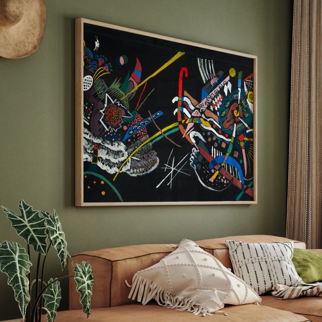 Model of Pannel for the Exhibit of Juryfreie: Wall A by Wassily Kandinsky (1922)