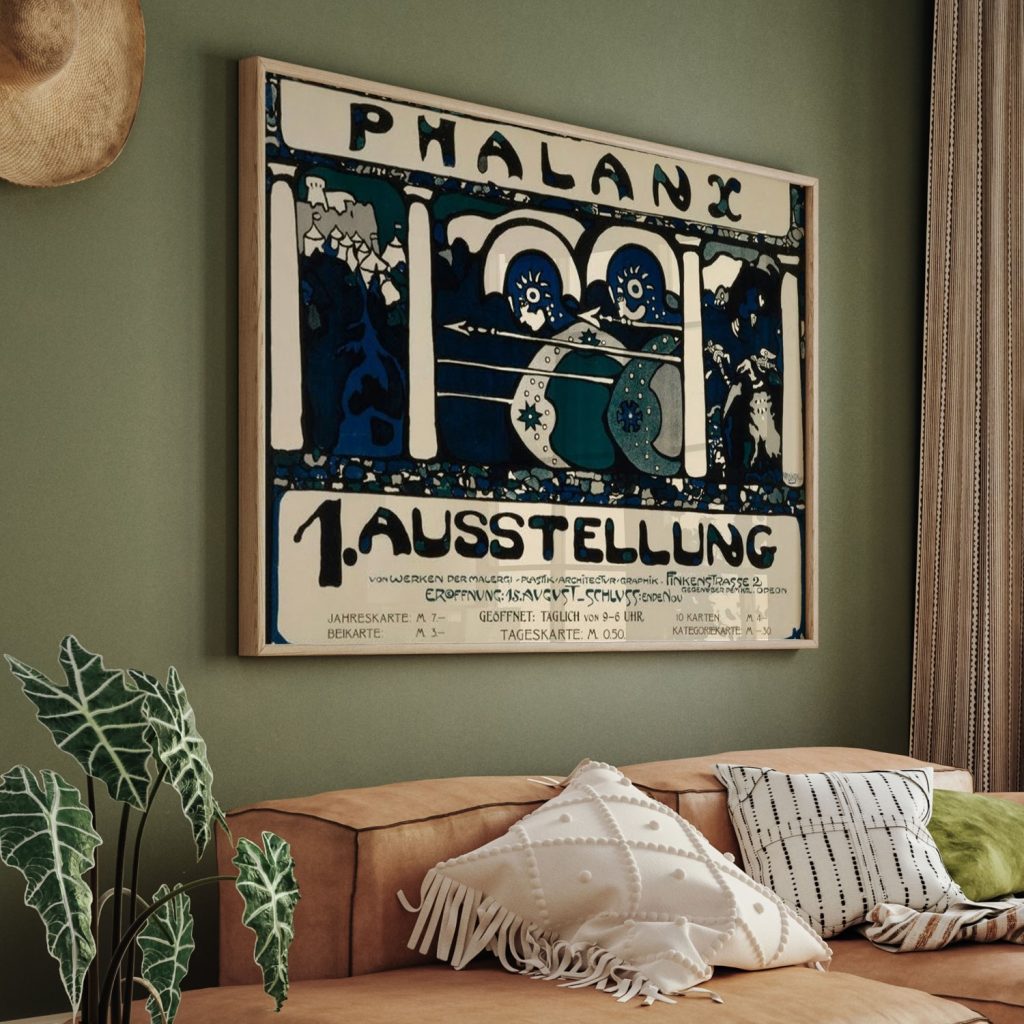 Poster for the first 'Phalanx' exhibition. by Wassily Kandinsky (1901)