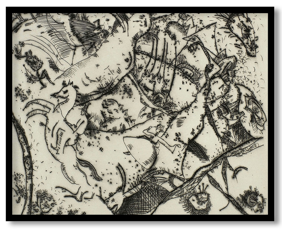 Radierung n° III (Etching n° III) by Wassily Kandinsky (1916)