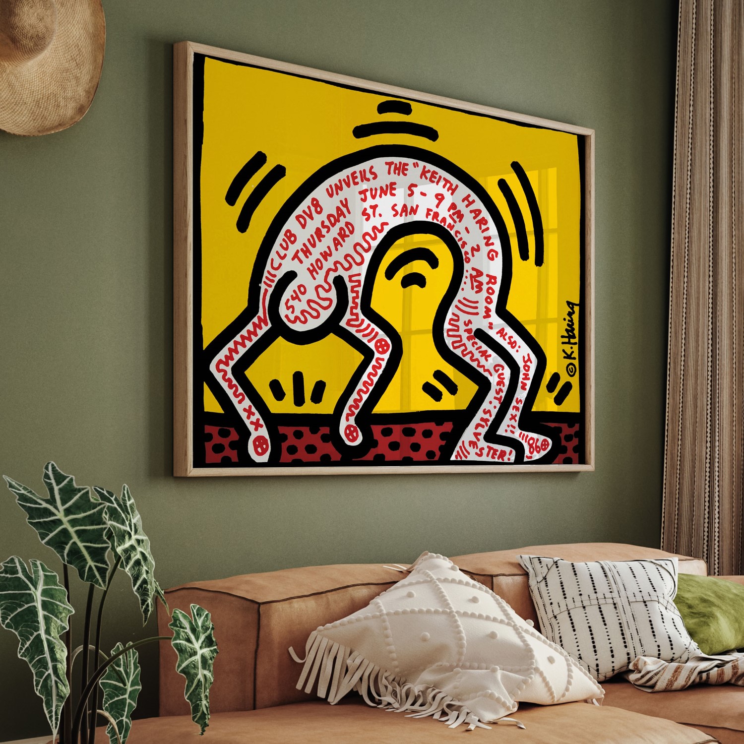 Framed Art | Club DV8 Unveils the Keith Haring Room San Francisco 