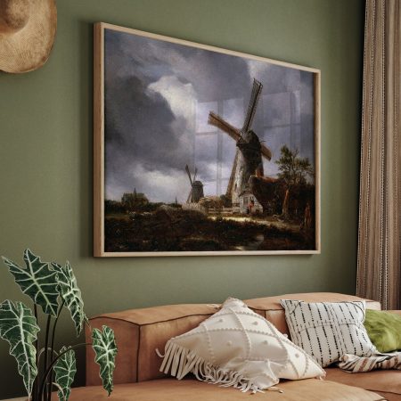 Landscape with Windmills near Haarlem, after Jacob van Ruisdael by John Constable