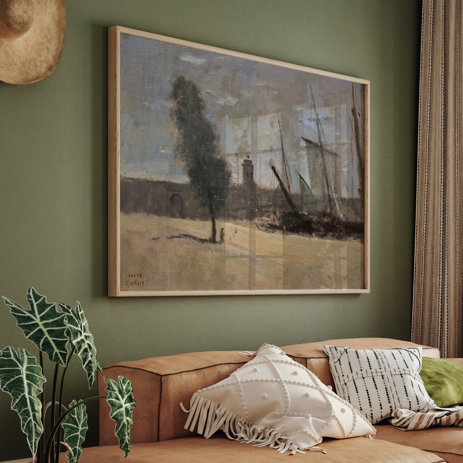 Framed Art | Dunkirk, Ramparts and Entrance to the Harbour by Jean ...