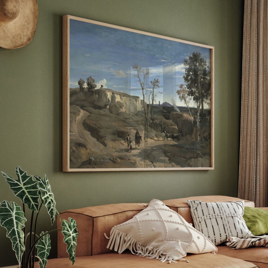 La Cervara, the Roman Campagna by Jean Baptiste Camille Corot (c. 1830-31)