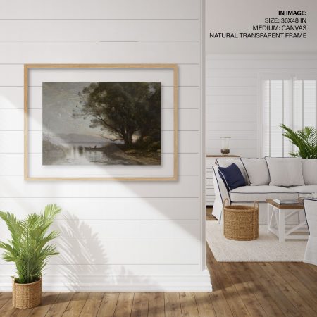 Hampton,Style,Living,Room,Interior,With,Frame,Mockup,,3d,Render