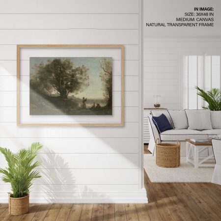 Hampton,Style,Living,Room,Interior,With,Frame,Mockup,,3d,Render