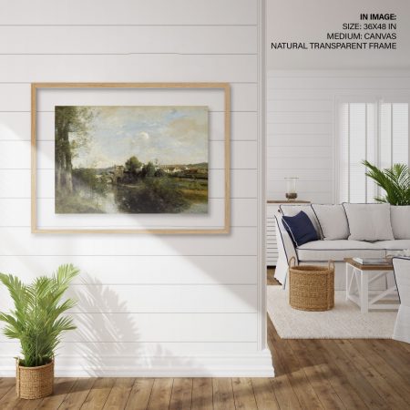 Hampton,Style,Living,Room,Interior,With,Frame,Mockup,,3d,Render