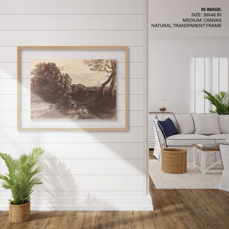 Hampton,Style,Living,Room,Interior,With,Frame,Mockup,,3d,Render