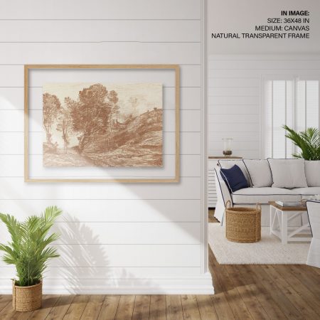 Hampton,Style,Living,Room,Interior,With,Frame,Mockup,,3d,Render
