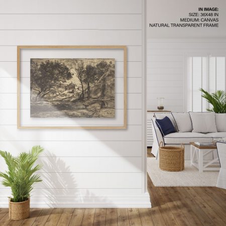 Hampton,Style,Living,Room,Interior,With,Frame,Mockup,,3d,Render