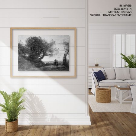 Hampton,Style,Living,Room,Interior,With,Frame,Mockup,,3d,Render