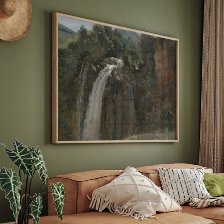 Waterfall at Terni by Jean Baptiste Camille Corot (1826)