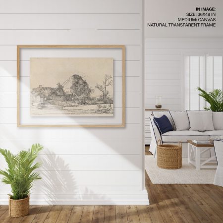 Hampton,Style,Living,Room,Interior,With,Frame,Mockup,,3d,Render