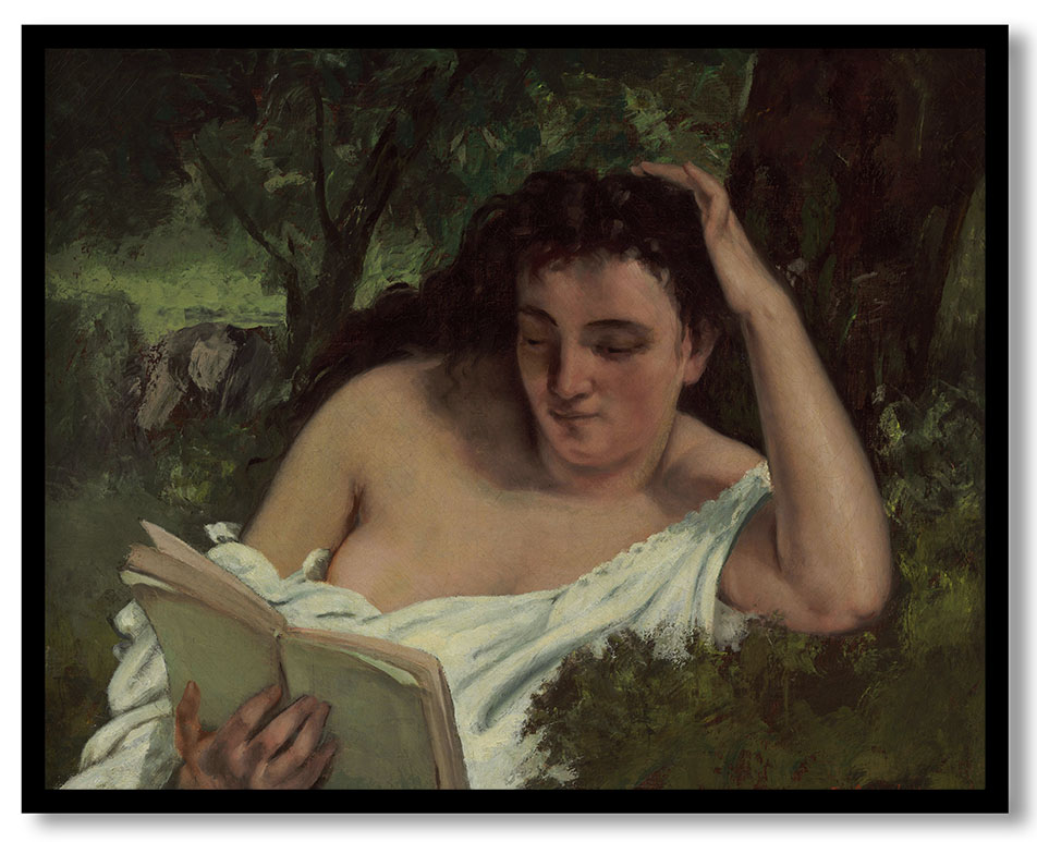 A Young Woman Reading by Gustave Courbet (c. 1866-1868)