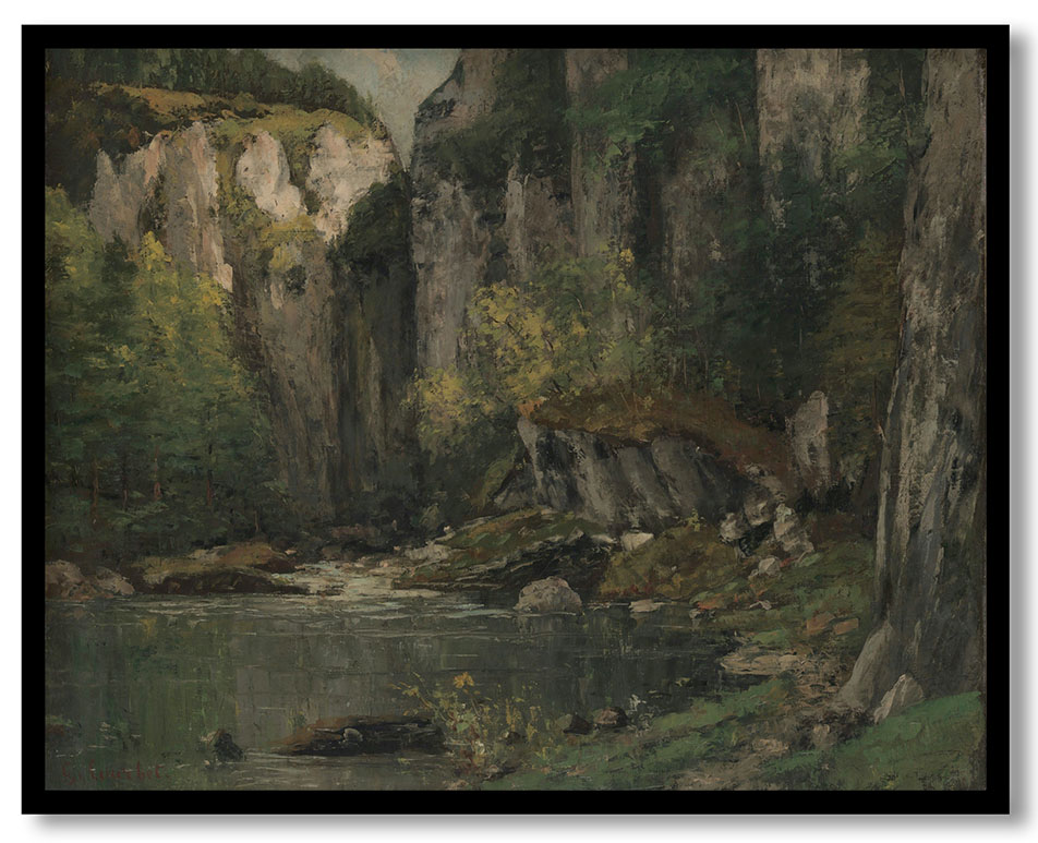 River and Rocks by Gustave Courbet (1873-77)