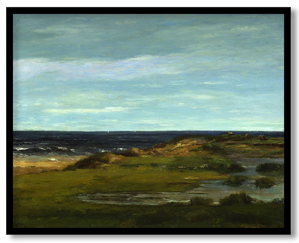Seascape by Gustave Courbet (c. 1865)