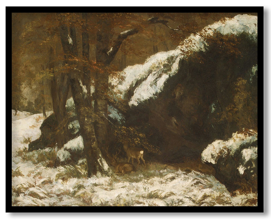The Deer by Gustave Courbet (ca.1865)
