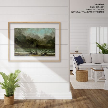 Hampton,Style,Living,Room,Interior,With,Frame,Mockup,,3d,Render