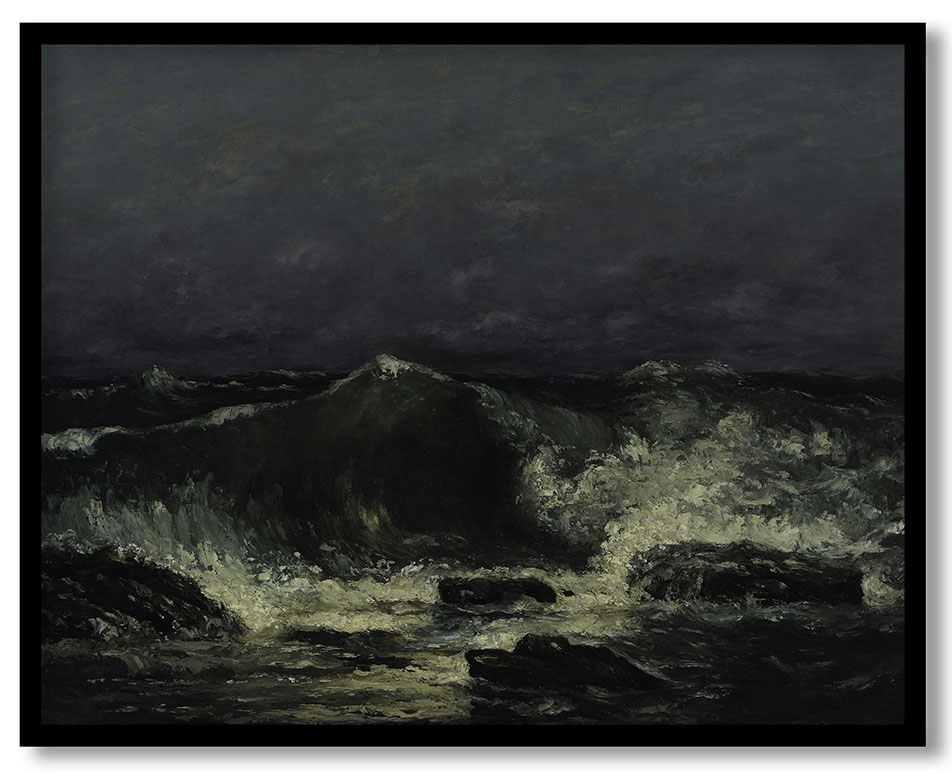 The Wave #43 by Gustave Courbet (1869)