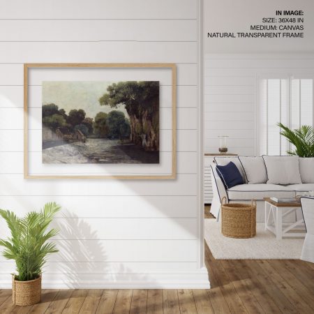 Hampton,Style,Living,Room,Interior,With,Frame,Mockup,,3d,Render