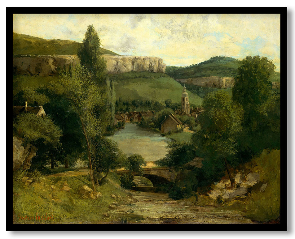 View of Ornans by Gustave Courbet (probably mid-1850s)