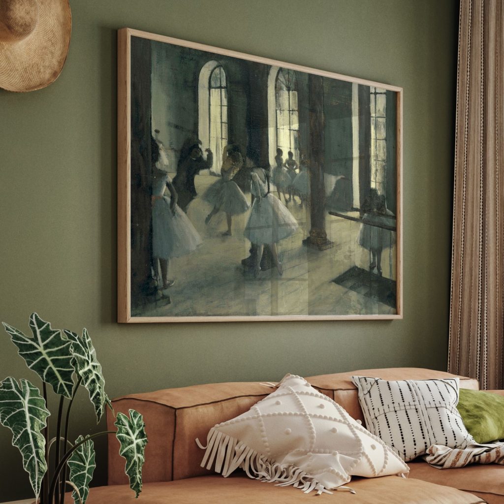 La Répétition au foyer de la danse by Edgar Degas (circa 180-1872)