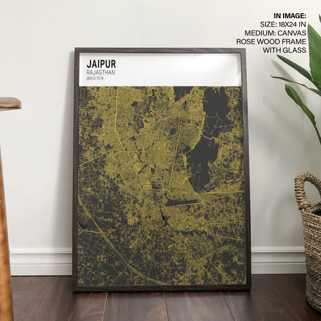 JAIPUR RAJASTHAN 26 912 75 79 - City Coordinates – Wall Decor