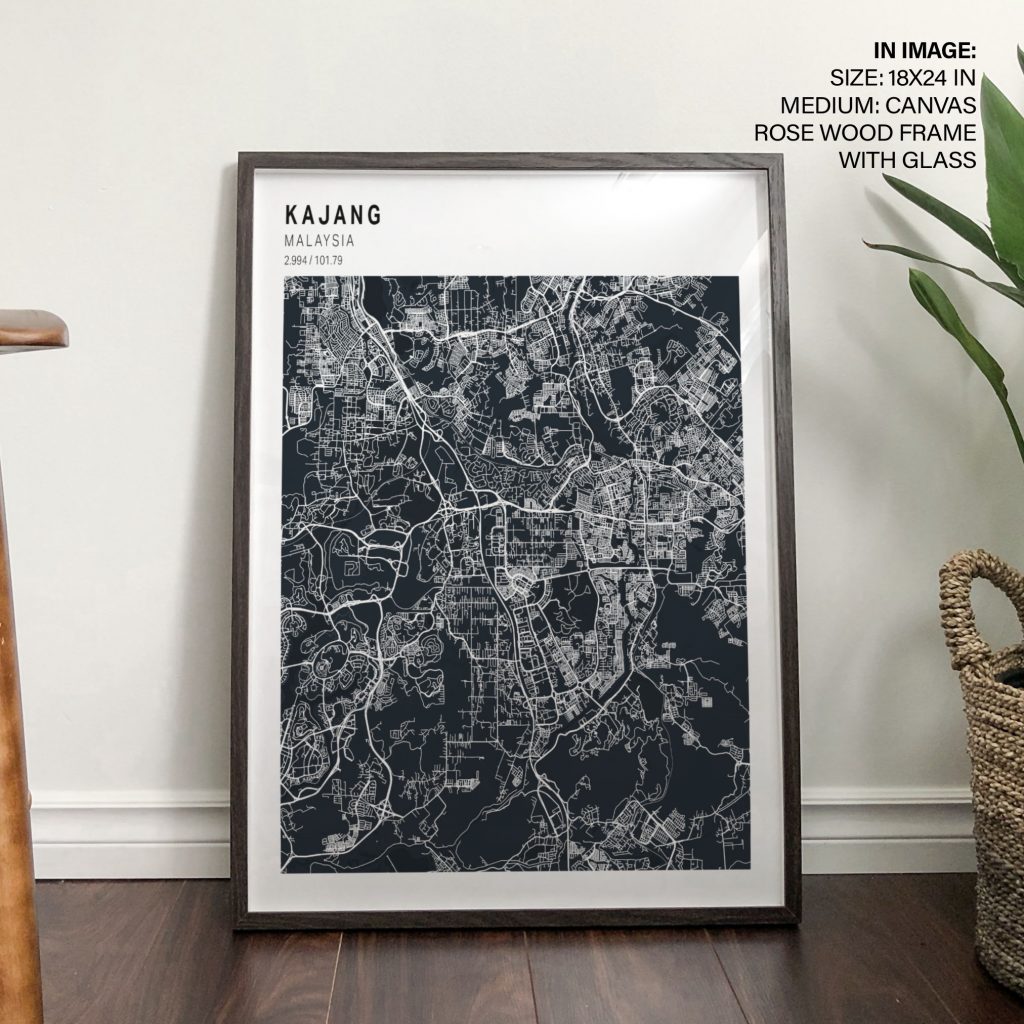 KAJANG MALAYSIA 2 994 101 79 - City Map – Wall Art