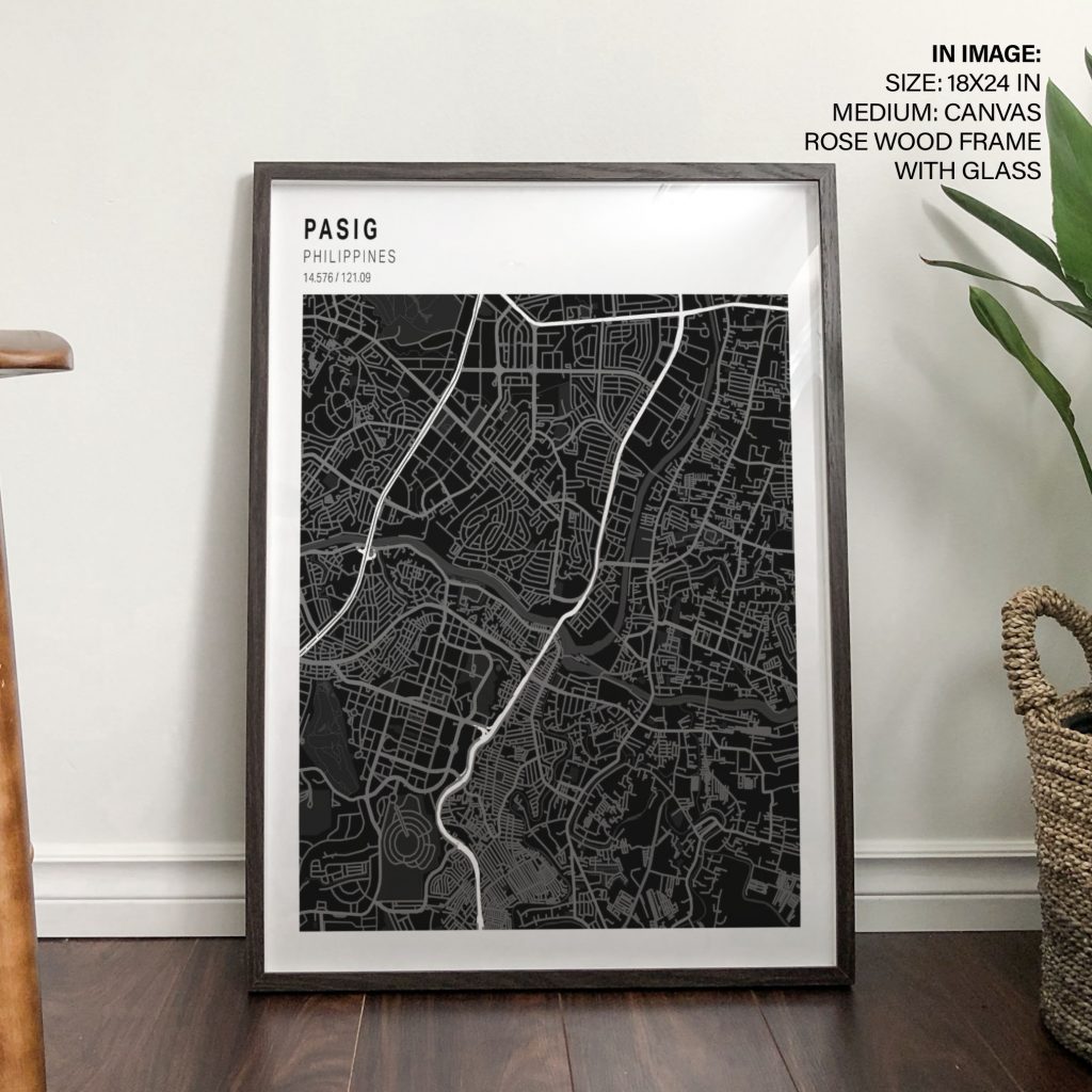 PASIG PHILIPPINES 14 576 121 09 - Location Coordinates – Wall Art