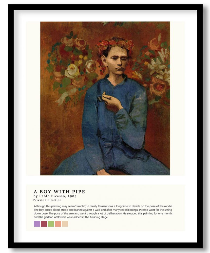 A boy with pipe by Pablo Picasso (1905)
