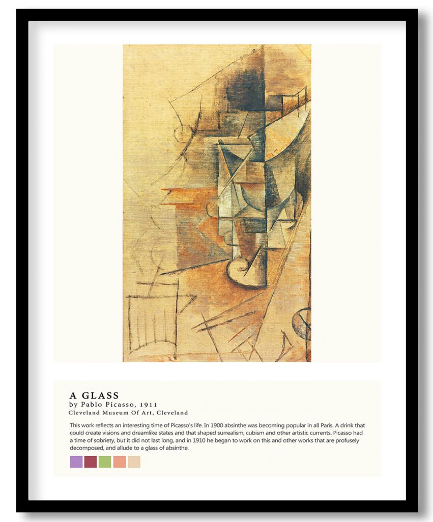 A glass by Pablo Picasso (1911)