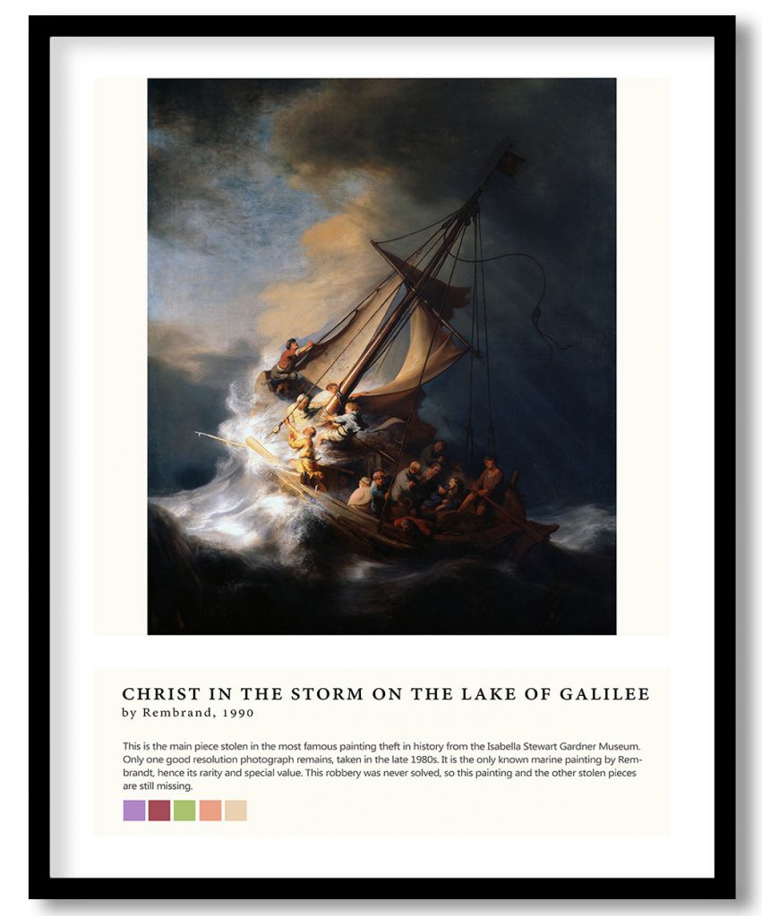 Christ in the Storm on the Lake of Galilee by Rembrandt