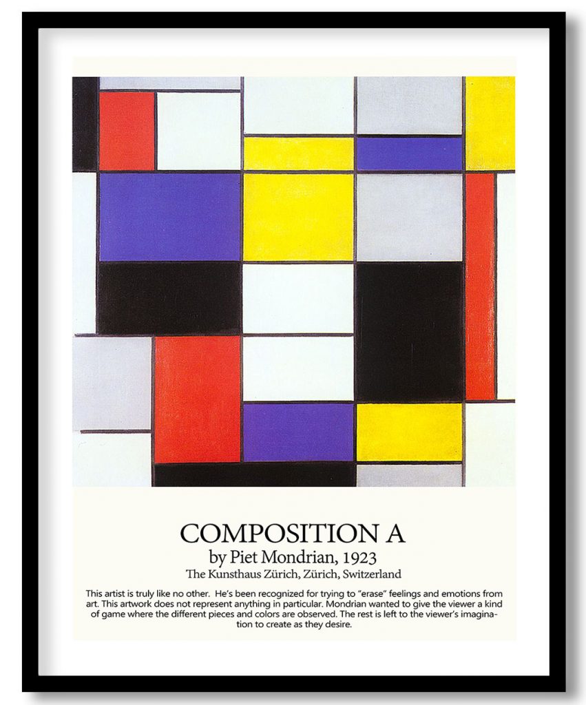 Composition a by Piet Mondrian (1923)